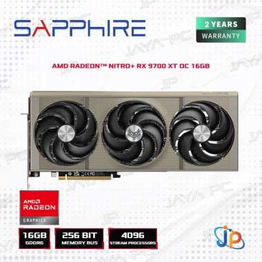 VGA Sapphire AMD Radeon Nitro+ RX 9070 XT OC 16GB - 16 GB GDDR6