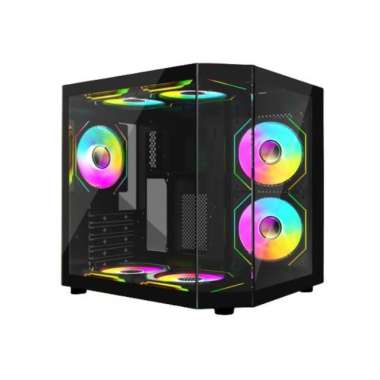 VenomRX Atom 3D Casing PC 3Fan RGB M-ATX Black