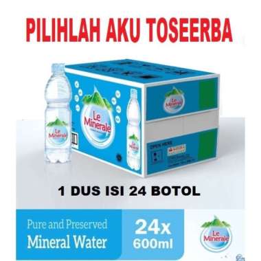 Le Minerale Air Mineral Botol Pet 600 ml - ( 1 DUS ISI 24 )