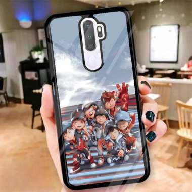 Custom Case Casing Glosy Tempered Glass Cover Belakang Skin Hp Samsung M31, J2 Prime, A02 Samsung J2