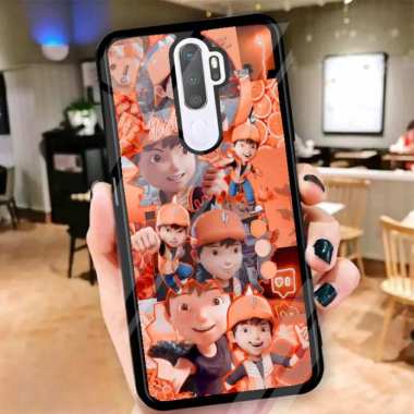 Custom Case Casing Glosy Tempered Glass Cover Belakang Skin Hp Samsung M31, J2 Prime, A02 Samsung J2