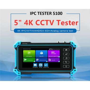 IPC-5100 Plus CCTV Tester Camera 8MP 4K IP/CVI/TVI/AHD Plus Analog Camera Tester 5 Inch Input HDMI V