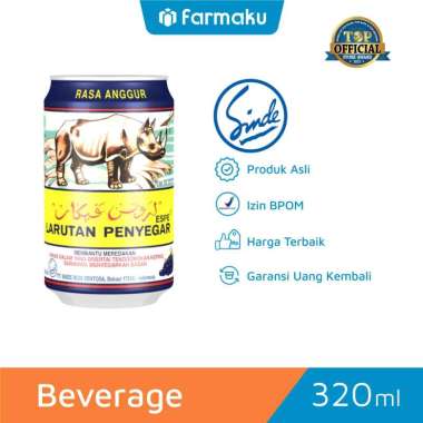 Larutan Penyegar Cap Badak Anggur Kaleng 320 ml