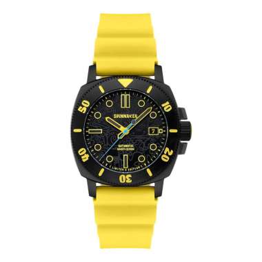Jam Tangan Pria Spinnaker Hull SP-5147-01 Automatic SpongeBob SquarePants Yellow Rubber Strap Limite