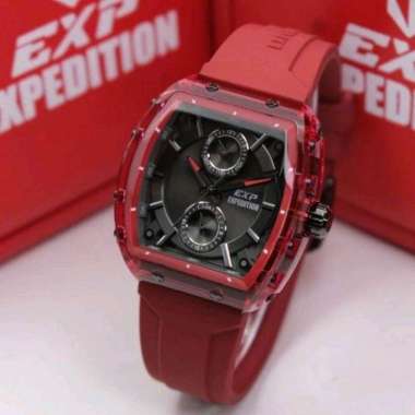 Jam Tangan Expedition E6814 Passion Rubber Strap Red