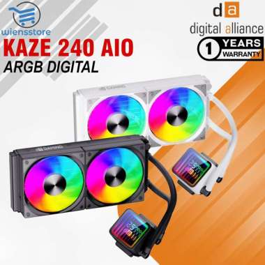 DIGITAL ALLIANCE KAZE WATER COOLING AIO 240 ARGB DIGITAL | DA AIO 240 KAZE DIGITAL Putih