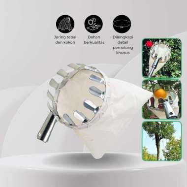 Jaring Alat Pemetik Buah Pohon Tinggi Kebun Pertanian Garden Fruti Picker Collection Head