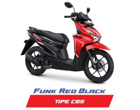 Pegadaian - [DP] Honda BEAT SPORTY CBS Sepeda Motor [OTR Jabodetabek] 20% 18 FUNK RED BLACK Depok