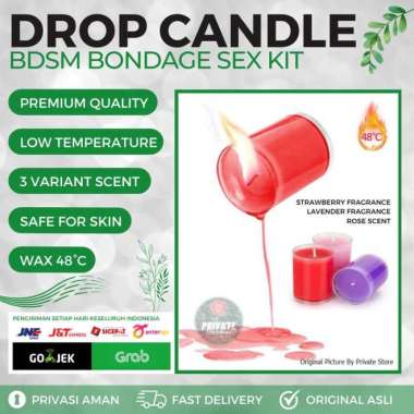 BDSM DROP CANDLE - Lilin Bondage Sex Kit Tetes Badan Low Temperature Wax Aromatic Warm Safe Premium 