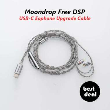 MOONDROP FREE DSP USB-C DSP EARPHONE IEM 2PIN UPGRADE CABLE WITH MIC
