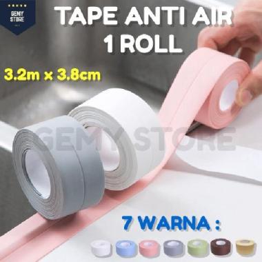 TAPE PEREKAT ANTI AIR JAMUR MINYAK PVC LAKBAN PEREKAT ISOLASI WASTAFEL PVC TAPE PUTIH