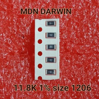 Resistor 11,8K 11K8 1% size 1206