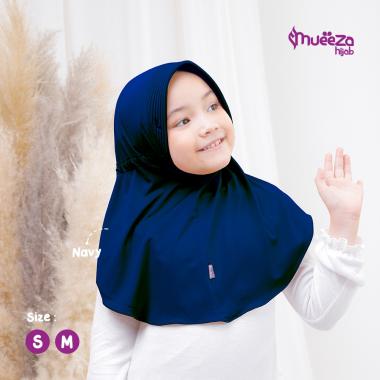 Mueezahijab Jilbab Anak Serut Size M (5 - 10th) seri Alsha Pet Antem Bahan Premium Spandex Jerse M N