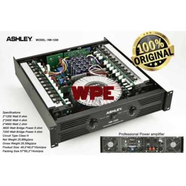 power amplifier ashley hm1200 hm 1200 original Multicolor