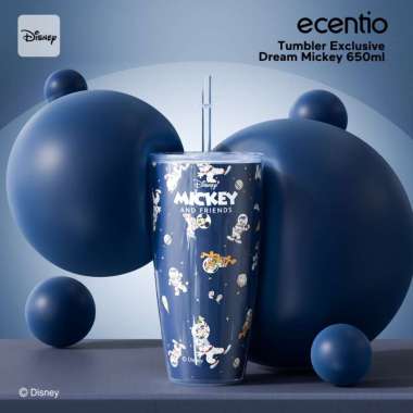 ecentio Double-walled plastic water bottles Disney edition