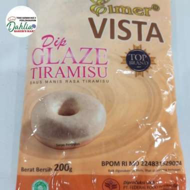 Elmer Dip Glaze Tiramisu Saus Manis Rasa Tiramisu Kemasan 200 Gram