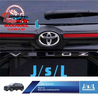 new!! Veloz 2022 Trunk Lid Blacktivo JSL List Bagasi Hitam Doff