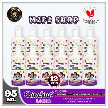 Caladine Lotion Bedak Gatal Antiseptik Cair - 95 ml (Kemasan 12 Pcs)