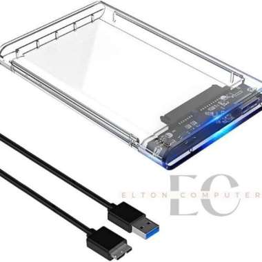 Casing Hard Disk External Transparant USB 3.0 SATA 2.5" / Case Hard Disk External 2.5" SATA Enclosur