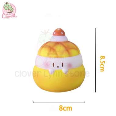 STRAWBERRY MELON PAN SQUISHY mainan pencetan antistress soft slow kado hadiah SBerry Melon Pan