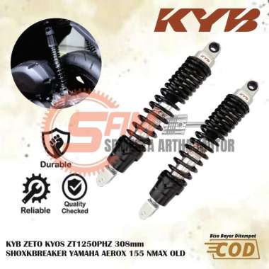 Shockbreaker KYB Zeto KYOS ZT1250PHZ 308mm Motor Matic Aerox 155 Nmax Old Shock Belakang Scooter