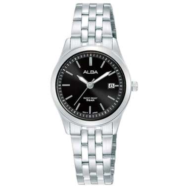 Jam Tangan Wanita ALBA AH7CF3X1 Original-Silver Hitam
