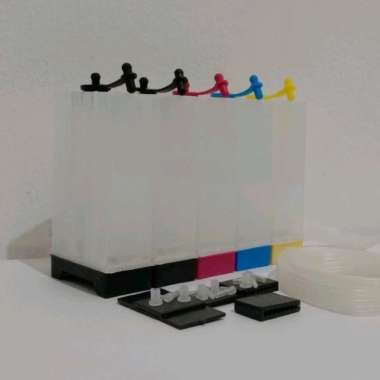 Tabung Tinta Eco Solvent Dye 5 Warna CISS UV DTF DTG Ink Tank Printer
