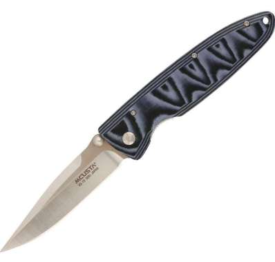 EDC Japanese Folding Knife MCUSTA VG10 Classic Wave Blue Micarta 110mm