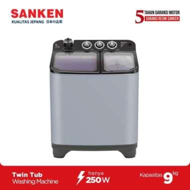 Sanken TW-1155FBK Mesin Cuci 2 tabung 9KG