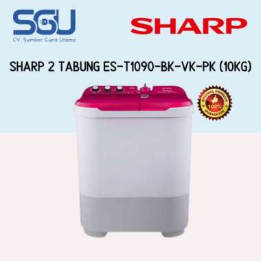 Sharp Mesin Cuci 2 Tabung 10Kg ES-T1090 / ES T1090 / EST1090 10 Kg