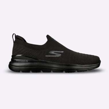 Skechers GO WALK STRETCH FIT NEW OUTSIDER Mens Slip On Shoes Black 43