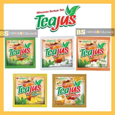 tea jus sachet 1 renceng isi 10 apel