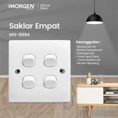 Stop Kontak Saklar Lampu Rumah Outbow OB Morgen Model Clipsal Saklar 4 Gang