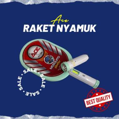 Raket Nyamuk Charger Listrik ACE 005 Pembasmi Nyamuk Elektrik Mosquito Killer 2 in 1 Dengan Senter E