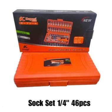 Kapusi K-9819 Kunci Sok 46 Pcs Shock Set 1/4 Inch