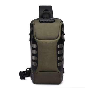 OZUKO Sling Bag #9339 - Tas Pria Hijau