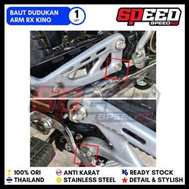 Baut Dudukan Tengah RX King Baut Probolt Thailand Stainless King Nut Gold
