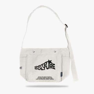 OOTDSUPPLY Sling Bag Canvas Culture Dark Army & Broken White l Canvas Bag l Slingbag Skena | Hand Ba