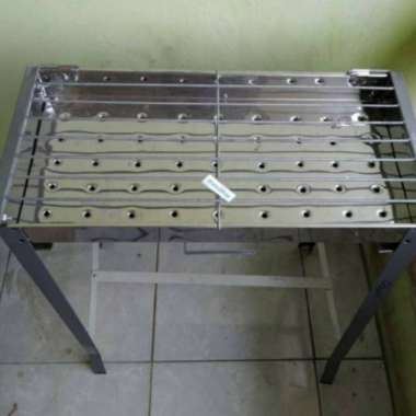 PANGGANGAN ARANG STAINLESS UNTK BAKAR IKAN,AYAM,SATE DLL. FREE JEPITAN