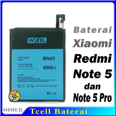 Baterai Wixel BN45 untuk Xiaomi Redmi Note 5 dan Redmi Note 5 Pro