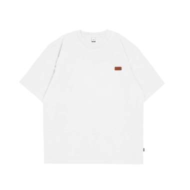 Otsky Kaos Pria Small Patch Leather TS WOVEN WHT M