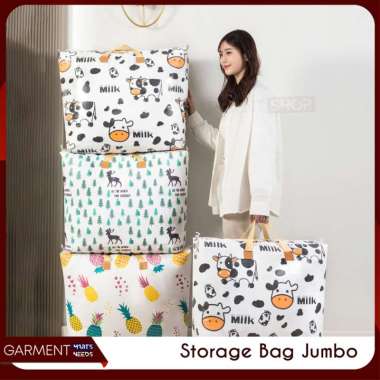 Tas Travel Belanja Jumbo Anti Air Tas Koper Mudik Tas Laundry Baju Waterproof Bermotif JUMBO CEMARA