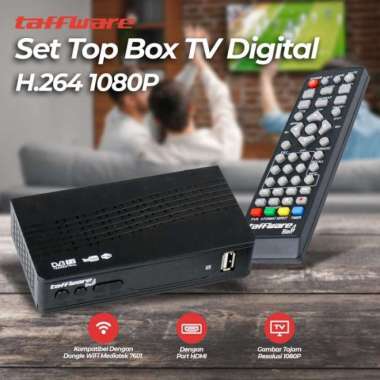 Set Top Box Taffware Stb Bien4 Tv Digital Tuner Box 1080P Dvbt2 Multicolor