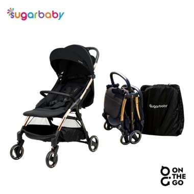 Sugar Baby Autofold Stroller On The Go | Kereta Dorong Bayi BLACK GOLD