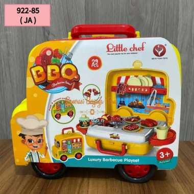 MAINAN ANAK PEREMPUAN/MAINAN MASAK MASAKAN/LITTLE CHEF BBQ KOPER