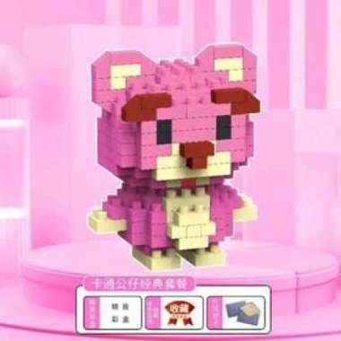 Briks lotso pink mainan eukasi nano block brick mini building block lotso