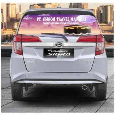 Stiker Kaca Belakang Mobil / Stiker One Way Oneway Daihatsu Sigra Sticker mobil Kaca Belakang Toyota