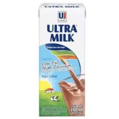 Promo Harga Ultra Milk Susu UHT Low Fat Coklat 250 ml - Blibli