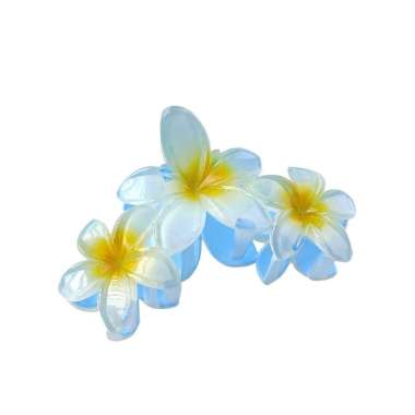 OEM SK-C1152 Jepit Rambut 3 Bunga Kamboja Frangipani Hairclip / Hair Claw Jedai Kamboja Bali Triplet