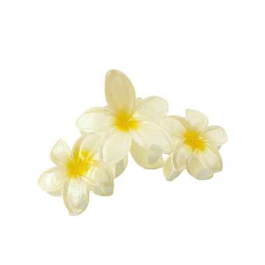OEM SK-C1152 Jepit Rambut 3 Bunga Kamboja Frangipani Hairclip / Hair Claw Jedai Kamboja Bali Triplet